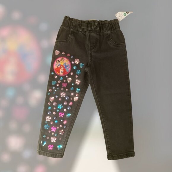Carters Customized Disney Princesses Themed Jeans Size 4T NWT - Picture 1 of 2